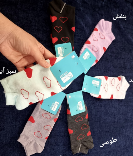 خرید اینترنتی جوراب زنانه طرح قلبی